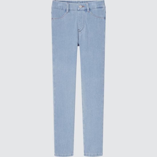 Uniqlo Ultra Stretch Denim Džínsy Detske Modre | ELNSOF-670