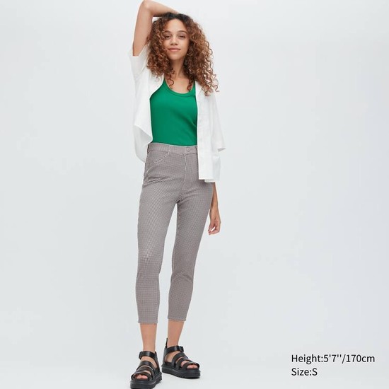 Uniqlo Ultra Stretch High Rise Cropped Leginy Damske Čierne | JQFYOX-638