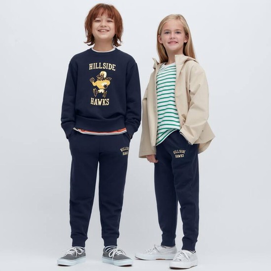 Uniqlo Ultra Stretch Printed Jogger Nohavice Detske Námornícka Modrá | YBXKZV-047