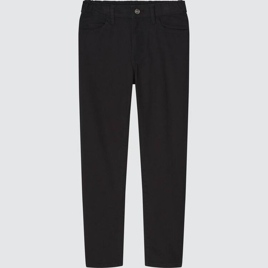 Uniqlo Ultra Stretch Slim Fit Zip Fly (2021 Season) Nohavice Detske Čierne | NQUFKC-067