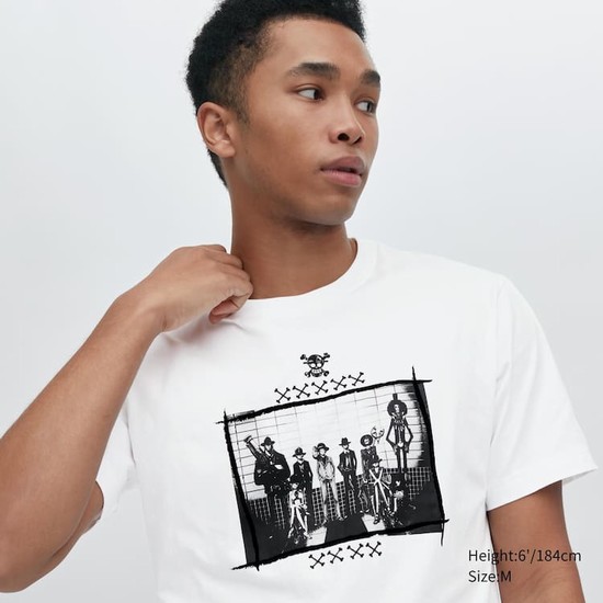 Uniqlo Ut Archive One Piece Grafika Tricko Panske Biele | HWPBRY-942