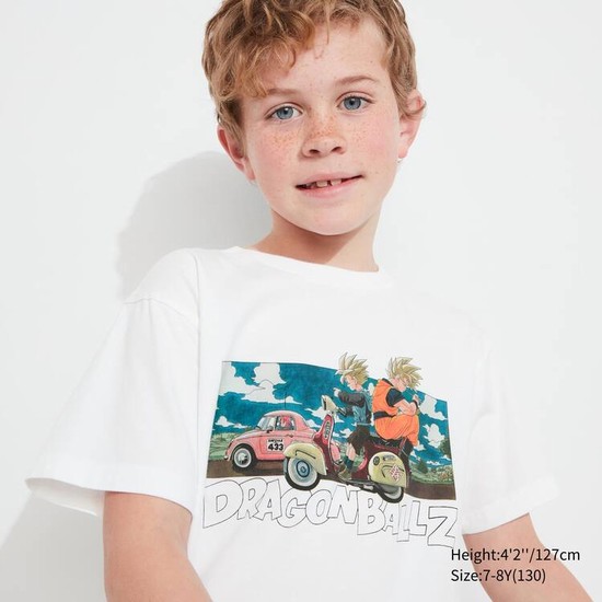 Uniqlo Ut Dragon Ball Tricko Detske Biele | XPVFMA-405