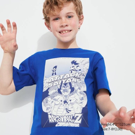 Uniqlo Ut Dragon Ball Tricko Detske Modre | VGUSCO-062