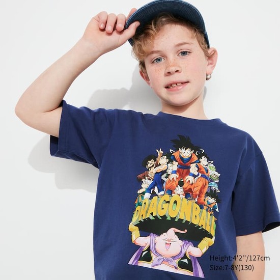 Uniqlo Ut Kratke Sleeve Dragon Ball Tricko Detske Modre | LBZNVF-870