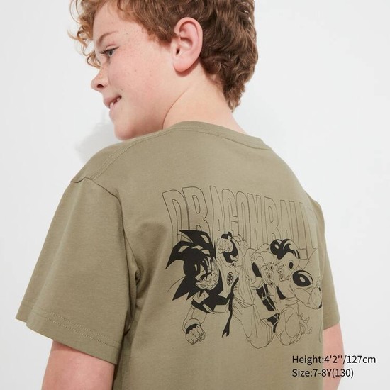 Uniqlo Ut Kratke Sleeve Dragon Ball Tricko Detske Zelene | UFPYJB-796