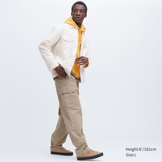 Uniqlo Utility Cargo Nohavice Panske Béžové | WVEHSU-302