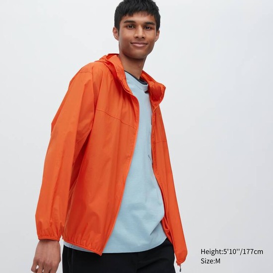 Uniqlo Uv Protection 3d Cut Pocketable Parka Panske Oranžové | TYEPCQ-794