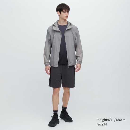 Uniqlo Uv Protection Pocketable Parka Panske Siva | MHALXE-723