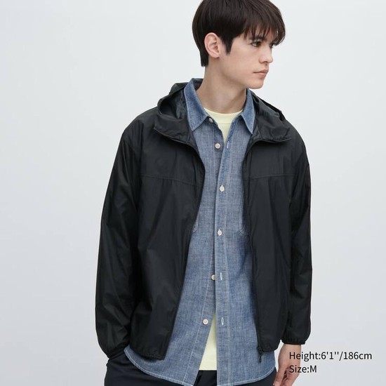 Uniqlo Uv Protection Pocketable Parka Panske Čierne | OANEJP-106
