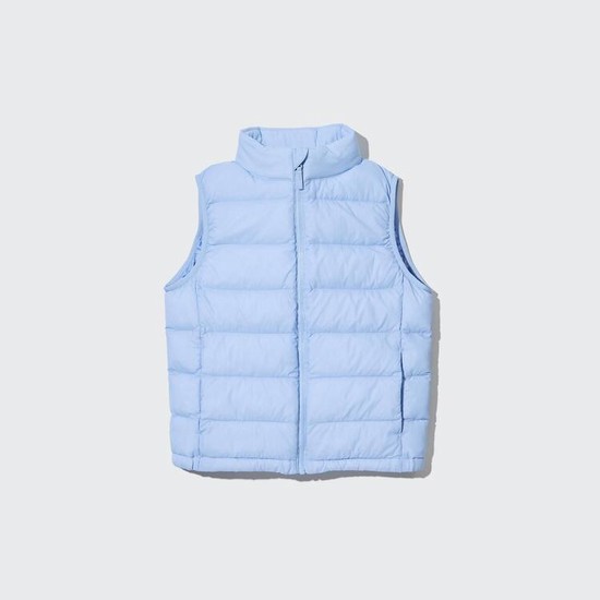 Uniqlo Warm Polstrované Washable Vesty Detske Modre | IJECPN-036