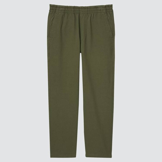 Uniqlo Washed Jersey Ankle Length Nohavice Panske Tmavo Zelene | URWJLY-987