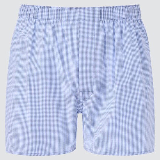 Uniqlo Woven Checked Boxer Spodne Pradlo Panske Modre | POAIZS-638