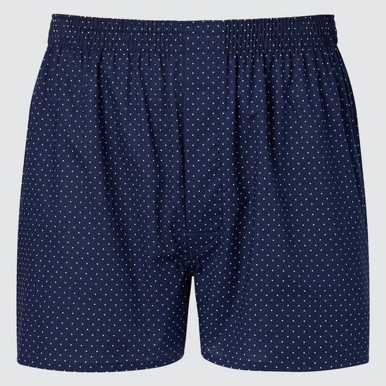 Uniqlo Woven Dotted Boxer Spodne Pradlo Panske Námornícka Modrá | SFERKU-014