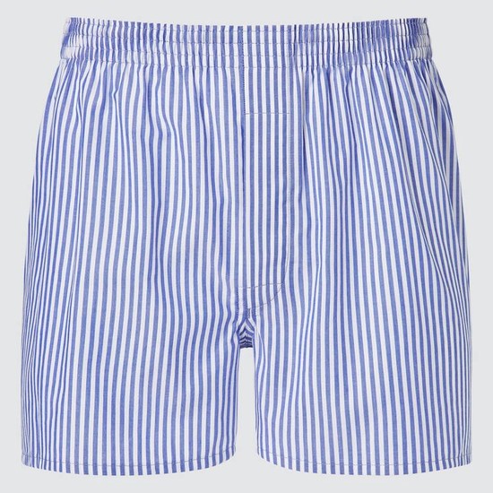 Uniqlo Woven London Pruhované Boxer Spodne Pradlo Panske Modre | YDXSIN-798