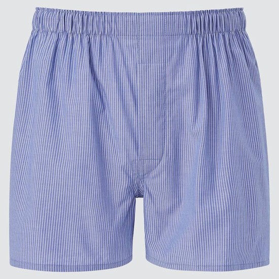 Uniqlo Woven Pruhované Boxer (2021 Season) Spodne Pradlo Panske Modre | WMTESV-134